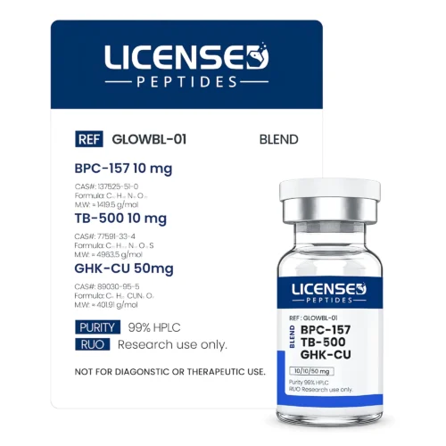 BPC157, TB500, GHK-Cu (Glow Blend) 70mg – Licensed Peptides