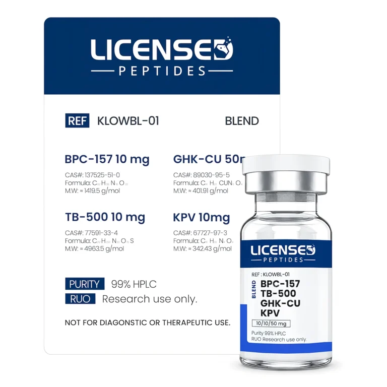 BPC157, TB500, GHKCu, KPV (Klow Blend) 80mg