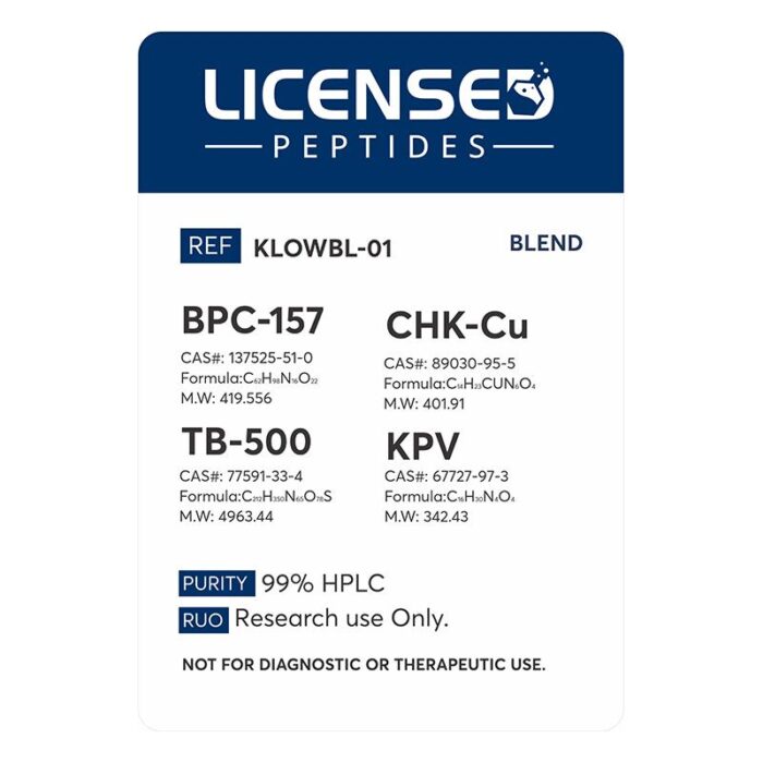 BPC157, TB500, GHKCu, KPV (Klow Blend) 80mg - Image 3