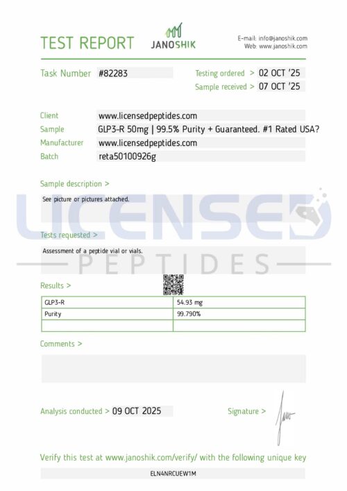 GLP3 R 50mg Test 1